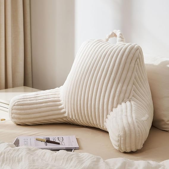 Blissful Diary Reading Pillow Bundle (Flannel Cream White & Corduroy Off White)