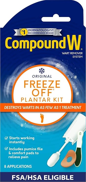 Compound W Freeze Off Plantar Wart Removal Kit, 8 Applications