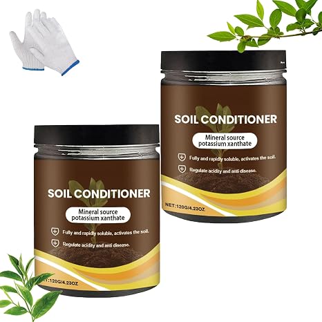 Soil Activator for Plants, 2025 New Soil Activated Treasure, Organic Soils Activator & Plant Fertilizer for Potting Mix, and Seedling Compost, Promote Plant Rooting (2pcs)