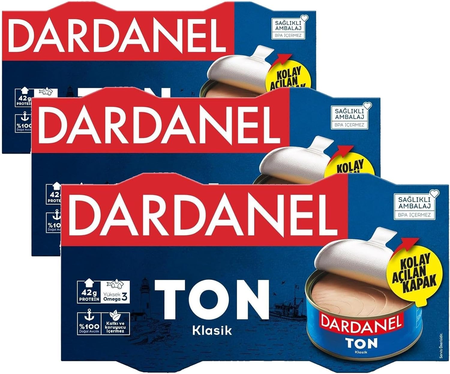 Dardanel Ayçiçek Yağlı Ton Balığı 2x140 gr (3 paketi)