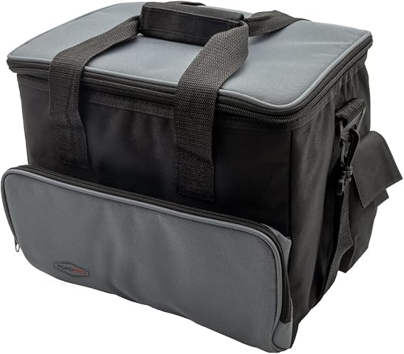 RoadPro RP5370 12-Volt Soft Sided Cooler Bag - Portable Camping 12V Electric Cooler for Camping Tailgating Traveling Plug in Cooler - Cools 35 Degrees Below Ambient Temperature