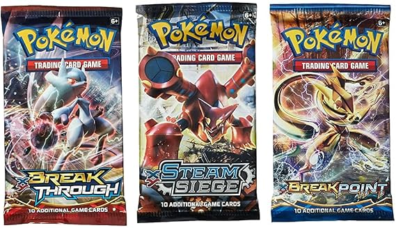 Pokemon TCG 3 Booster Packs, 30 Cards Total, 100% Authentic, Random Rares & Holofoils, 3 Blister Packs