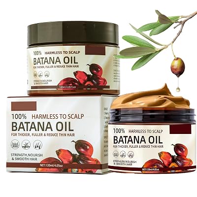 2 Bottles Batana Oil for Hair Growth, 100% Unrefined Natural Batana Oil Revitalized Hair Strength, Organic Raw Batana Conditioner For Men and Women