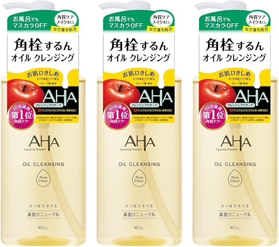 Cleansing Research Oil Cleansing, Pore Clear, 6.8 fl oz 200 ml, Set of 3, Cleansing, Makeup Remover, Cleansing Oil, Exfoliating Care, Thickening Oil, Pore Care