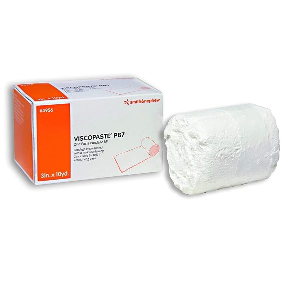 Smith & Nephew Viscopaste PB7 Zinc Impregnated Dressing 3" x 10 Yd Roll Open Weave Fabric 4956 1 EA