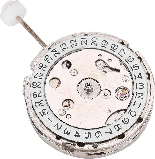 ZJchao 2813 Watch Movement, Automatic Mechanical Watch Movement Replacement Part White