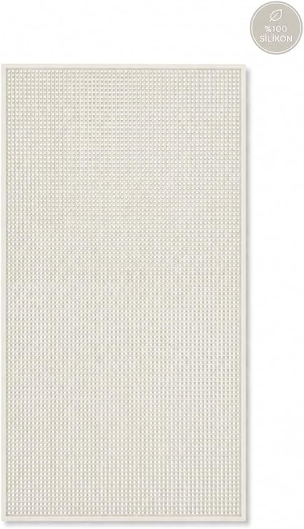 Bar Mat 60x30 –%100 Silikon Kaymaz Tezgah Koruyucu Ekru– Mutfak/Kafe/Bar