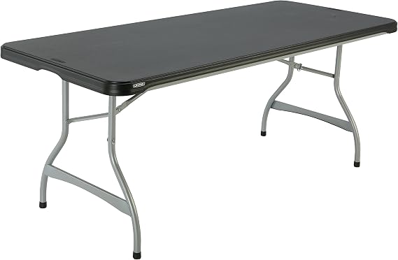 New Lifetime Stacking Folding Table 280350 Black 6-Foot Top Portable Commercial