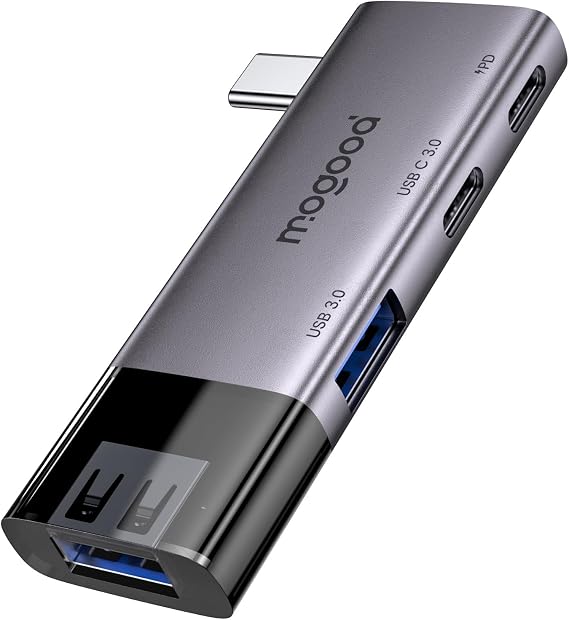 MOGOOD 4-in-1 USB C Hub for Mac Multiport Adapter 100W USB 3.0