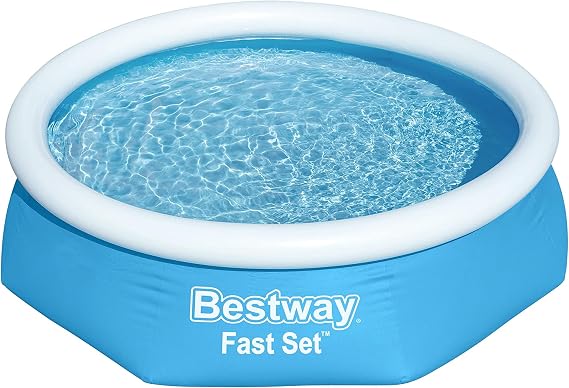 Bestway Fast Set Round Inflatable Pool Kit (8' x 24") | Includes 330gal Filter Pump