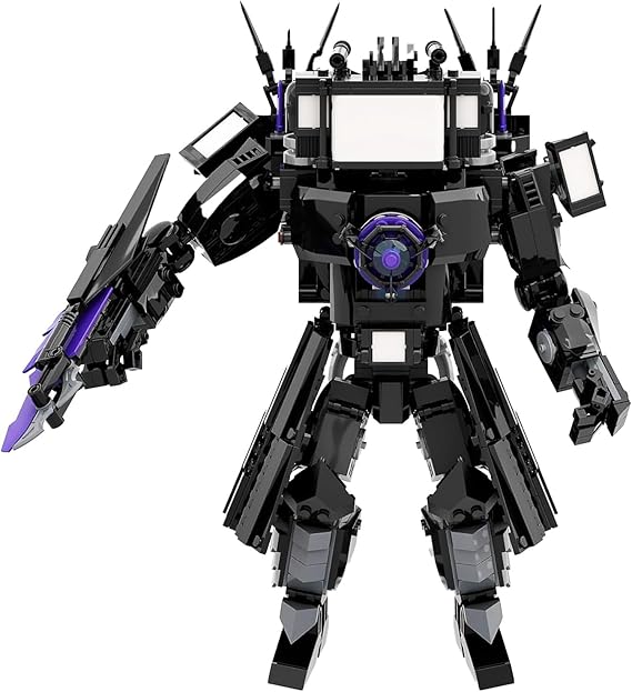 Bentex Toilet Upgraded Titan TV Man Figure Building Block Set, Upgraded Cameraman Speakerman Game Model Collectible Building Bricks Birthday Gift for Adults Fans (857pcs)