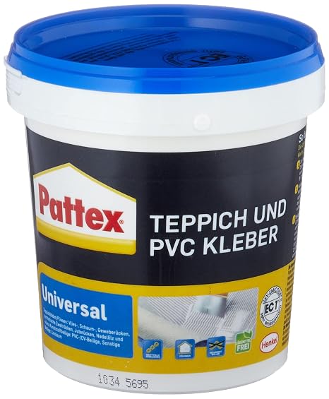 Pattex 1493277 Dispersion Glue "Carpet & PVC - Universal" 1 kg, White