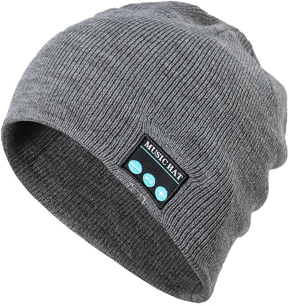REDESS Wireless Bluetooth Beanie,Unisex Outdoor Sport Knit Hat with Stereo Speakers & Microphone
