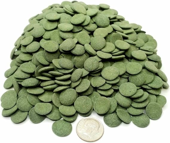 Sinking 12mm - 1/2" Spirulina Algae Wafers, Ideal for All Bottom Fish, Plecos, Shrimp, Snails, Crayfish, All Herbivorous & Omnivorous Tropical Fish... 1-lb
