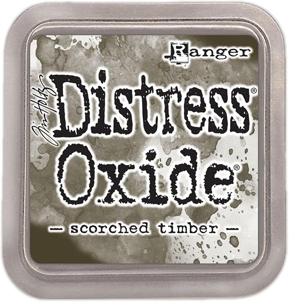 Tim Holtz Ranger Distress Oxide Ink Pad-Scorched Timber, 3 x 3 inch