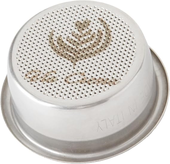 VIA Crema by IMS 58 mm Espresso Basket Filter Fits Most 58 mm Portafilters, Made in Italy, 2 Cups 14GR