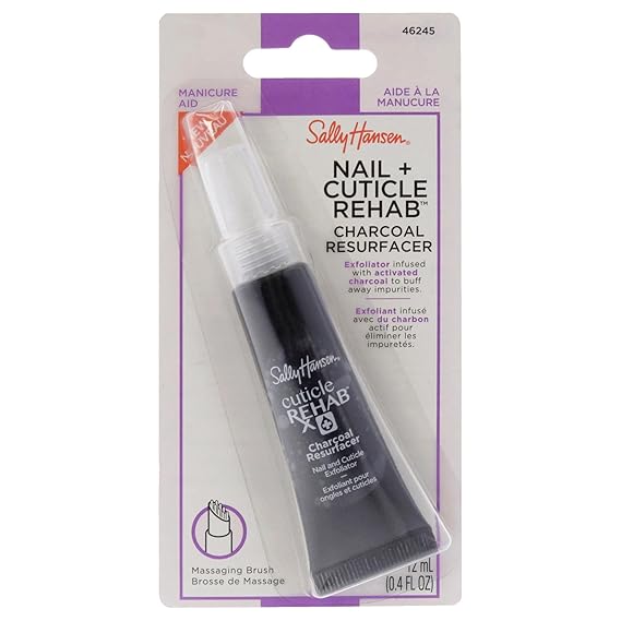 Sally Hansen Nail Rehab Charcoal Resurfacer - 46245 Exfoliator Women 0.4 oz