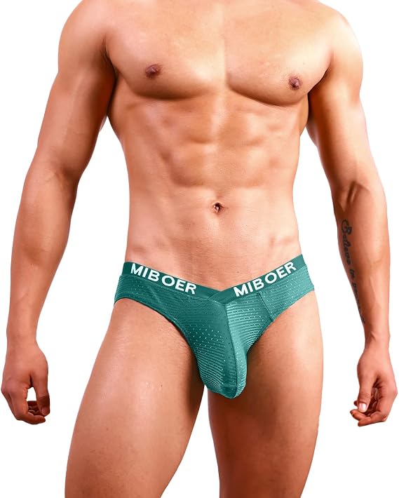 Men's Sexy Bikini Briefs Low Rise Soft Stretch Bulge Pouch Underwear
