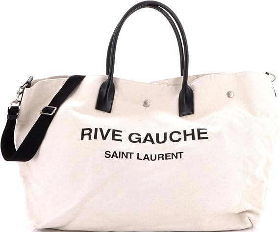 Saint Laurent, Pre-Loved Rive Gauche Shopper Tote Maxi, Neutral