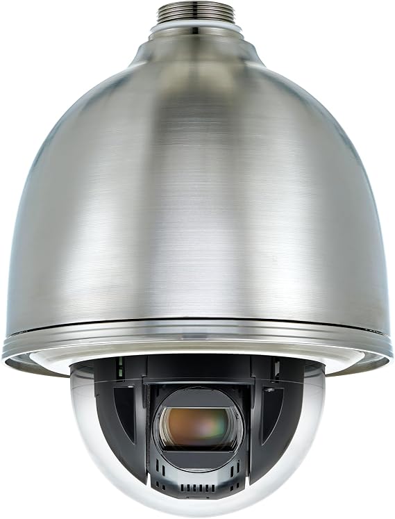Hanwha QNP-6320HS 2MP 920 x 1080 Resolution H.265 Stainless 32x Optical Zoom IP PTZ Camera, WDR IP66 4.44-142.6mm Varifocal Lens, Audio Detection, Digital Auto Tracking
