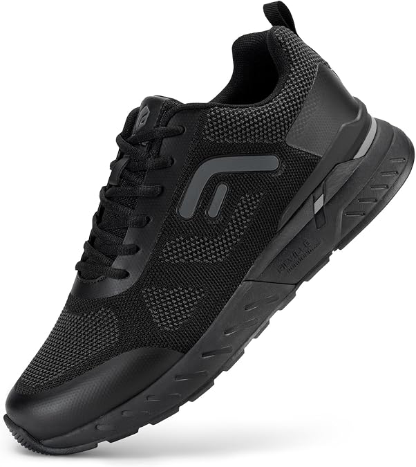 FitVille Men's Walking Shoes Wide Width, Wide Sneakers with Arch Support Orthopedic Shoes for Plantar Fasciitis Flat Feet Heel Pain Relief - Rebound Core V5