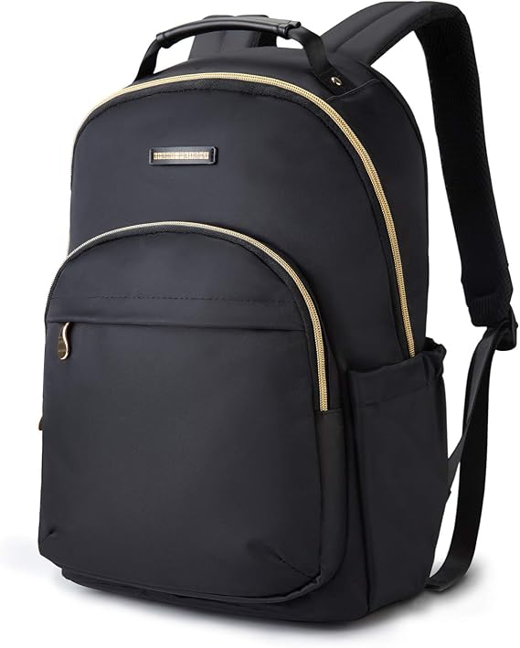 LIGHT FLIGHT Laptop Backpack for Women, Large, Black, 17.3 Inch
