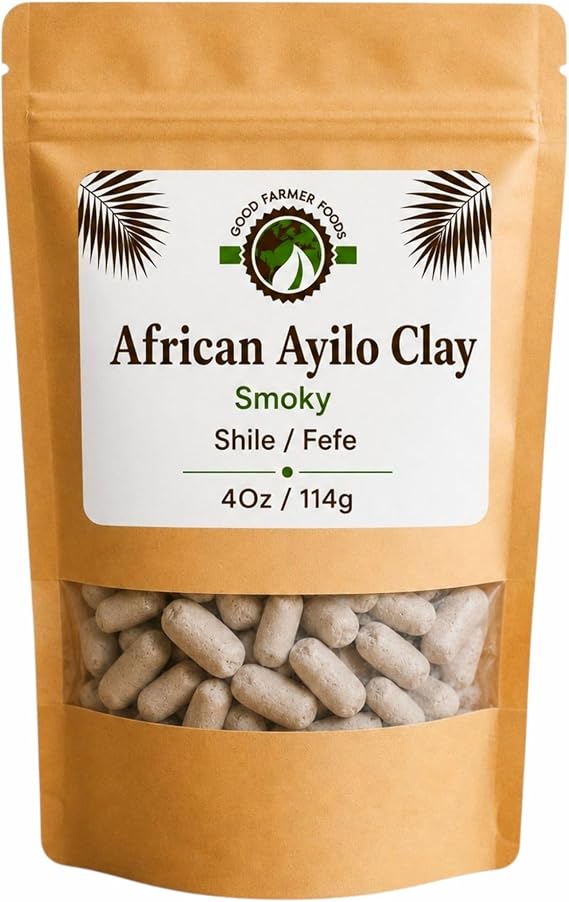 African Ayilo Clay 4 oz | Shile Fefe | Traditional Ghana Clay