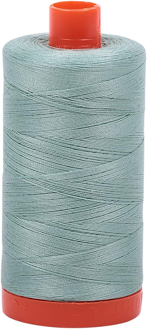 Aurifil A1050-2845 Solid 50wt 1422yds Light Juniper Mako Cotton Thread