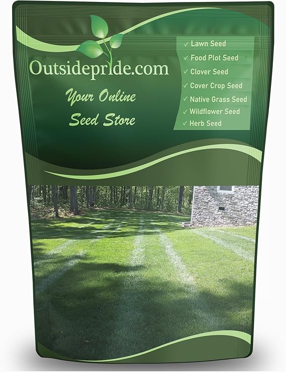 Outsidepride SPF-30 Hybrid Bluegrass Seeds - 5 lbs. Heat & Drought Tolerant, Texas Bluegrass & Kentucky Bluegrass Seed Mix for Challenging Climates, OptiGrowth Coated for Better Establishment