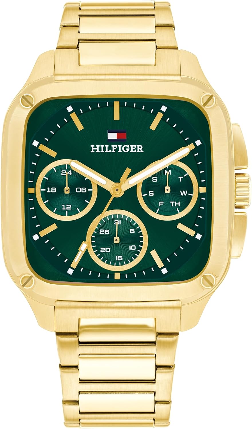 Tommy Hilfiger Analogue Multifunction Quartz Watch for Men - Available with Stainless Steel or Leather Bracelet