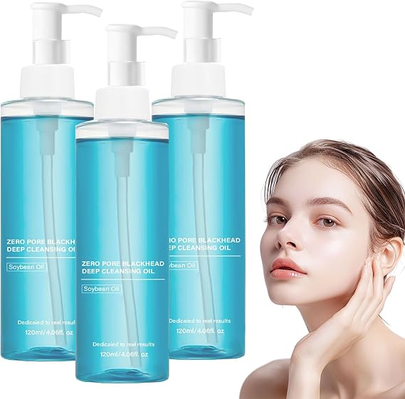 Pore Blackhead Deep Cleansing Oil, Pore Control cleansing oil, Pure Cleansing Oil, Makeup Remover for All Skin Types, Daily Moisture Facial Cleanser, Low-Irritation, Korean Skin Care (3)
