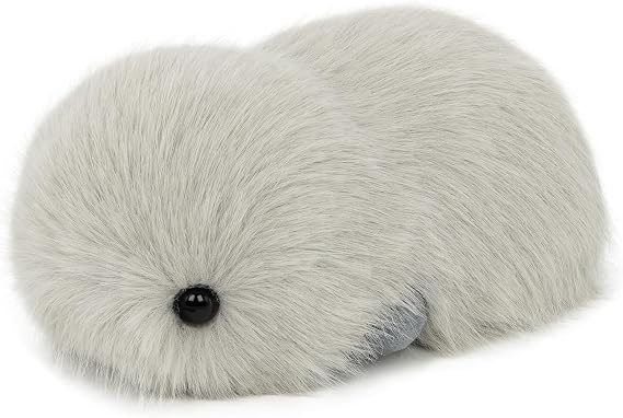 Interactive AI Plush Companion Pet– Privacy Safe Soft Huggable Intelligence Emotional Support Robot Pets, Anxiety Relief Desk Robots| Ideal Toy Gift for Kids,Teens,Adults,Seniors-Grey