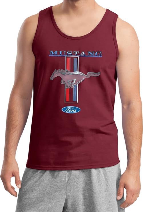 Buy Cool Shirts Ford Mustang Tank Top Stripe Tanktop