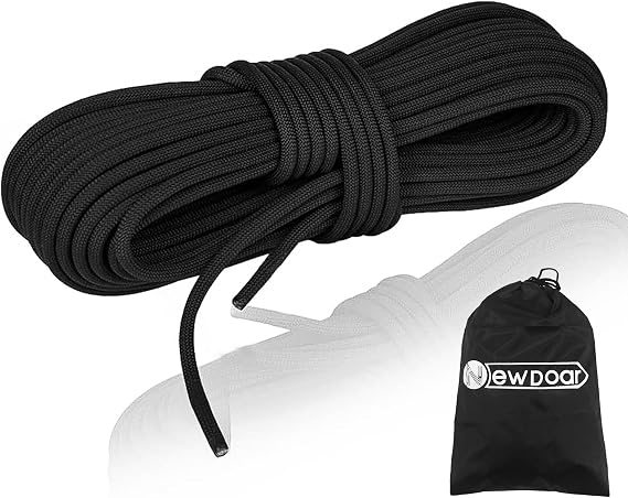 NewDoar Outdoor Rope 14KN/18KN 8mm/10mm High Strength Accessory Cord Rope Double Braid Multifunctional Cord for Camping, Hiking, Fishing, Hauling Loads, Hammocks,Tents