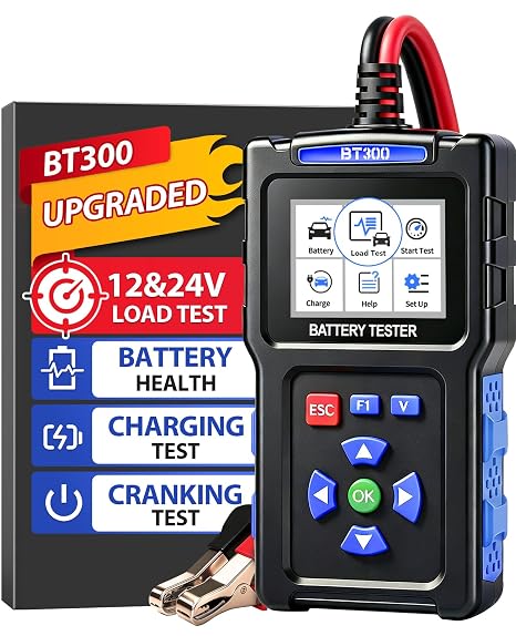 Battery Load Tester 12v Automotive, Car Battery Tester for 24V, BT300