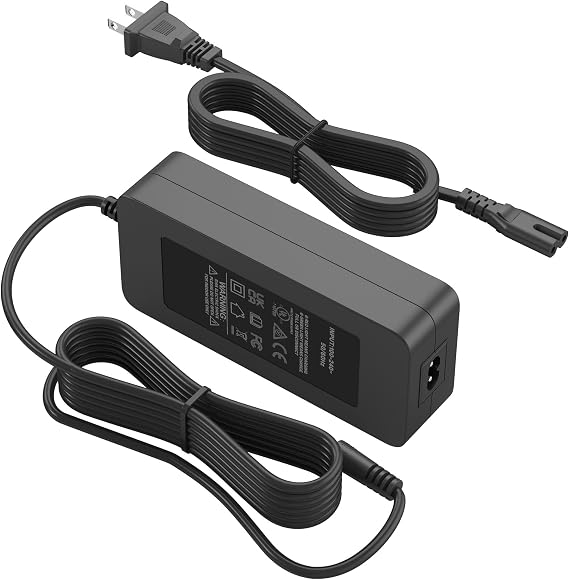 UL 3-Prong 42V AC/DC Adapter Charger Compatible with Hover-1 Drive H1-Drive Electric Hoverboard 36V 2Ah Self-Balancing E-Scooter Power Supply Cord