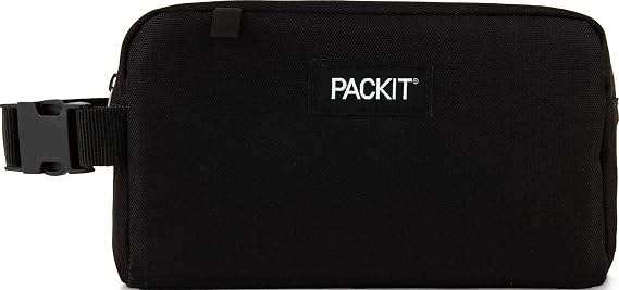 PackIt Freezable Snack Box, Black