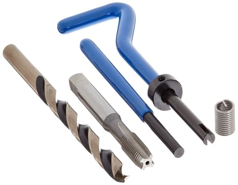 E-Z Lok SK20215 Helical Threaded Insert Kit, 304 Stainless Steel, #4-40 Thread Size, 0.168" Installed Length (Pack of 10)