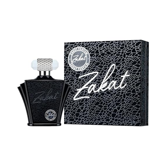 Zakat z6 Luxury Perfume, Black Crystal Bottle with Silver Cap, for men 100ml (3.4OZ) NY street