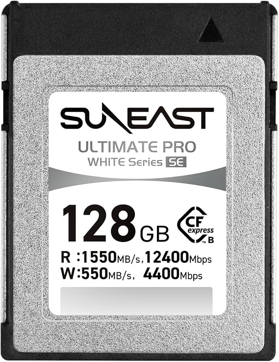 SUNEAST 128GB CFexpress Type B Memory Card for 8K Video | Up to 1550MB/s Read, 550MB/s Write, TLC, 8K Video Support, XQD Compatible, High-Speed CFexpress B for Professional Cameras