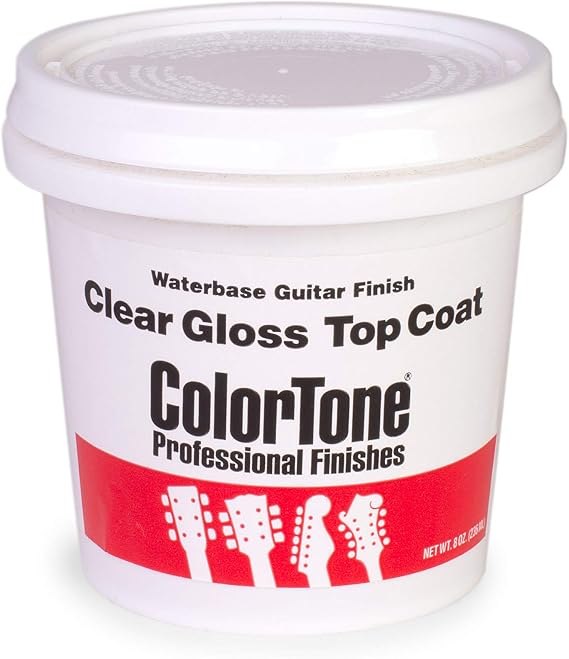 ColorTone Waterbase Guitar Finish, Gloss Top Coat, 8-oz. container