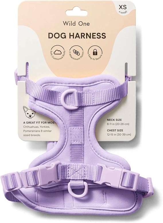 Wild One Dog Harness, The Original No-Pull, Pet Harness Size XS, Lilac
