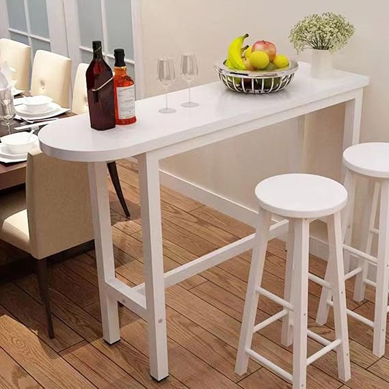 Bar Table Height Pub Table, Counter Sofa Table, Rectangular High Top Kitchen & Dining Tables(220x40cm/87x16in)