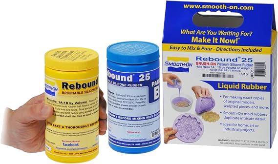 Smooth-On Rebound 25 - Brushable Platinum Silicone Rubber - Pint Unit
