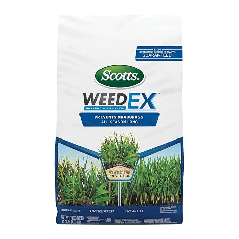 Scotts WeedEx Prevent with Halts, 10.06 lbs. | Crabgrass Preventer, Pre-Emergent Lawn Weed Killer, Treats Up To 5,000 sq. ft.