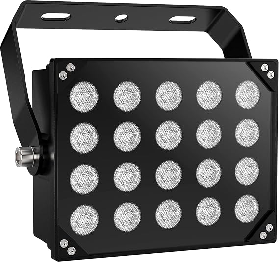 Univivi 20-LEDs IR Illuminator 850nm IR Light for Security Camera, Black
