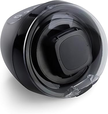 Versa Watch Winder for Automatic Watches - Direct Drive Motor, Touch Button Settings, 12 Settings, Display Light, Adjustable Pillow, Compact Design - Single Watch Winder for Rolexes