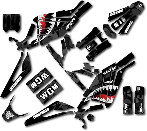 Black Camo Savage Racing Graphic kit fit Sur-Ron Light Bee All Years Surron