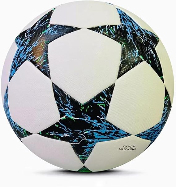 Champion League Soccer Ball Size 5 Finale Match Replica, Collectible Football Perfect for Soccer Fans and Enthusiasts.
