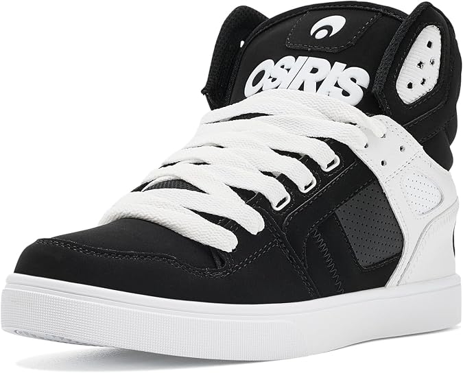 Osiris Men's Clone, Black/White/White, 5 Medium